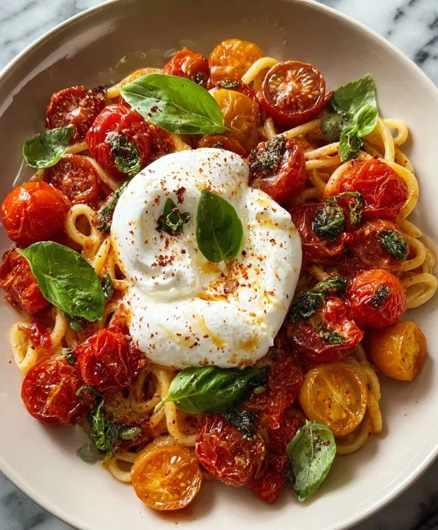 Burst Tomato Burrata Pasta