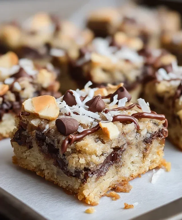 Almond Joy Cookie Bars