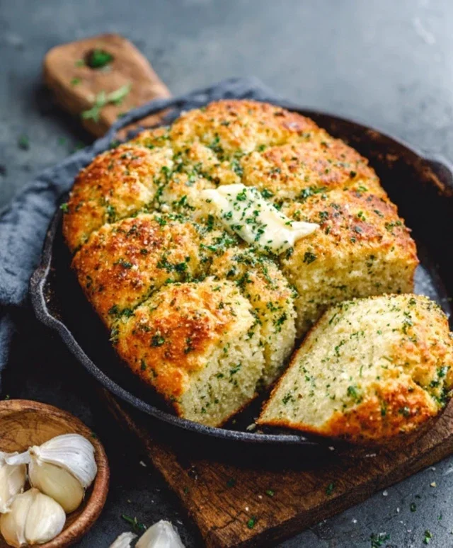 Garlic Butter Keto Bread