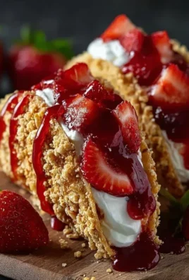 Strawberry Crunch Cheesecake Tacos