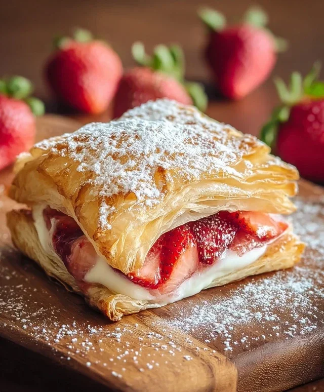 Strawberry Flaky Puffs