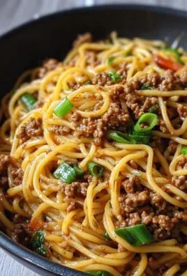 Asian Ground Beef Noodles