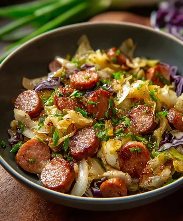 Easy Sausage and Cabbage Stir Fry