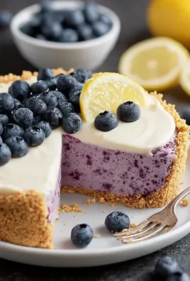 No Bake Lemon Blueberry Pie