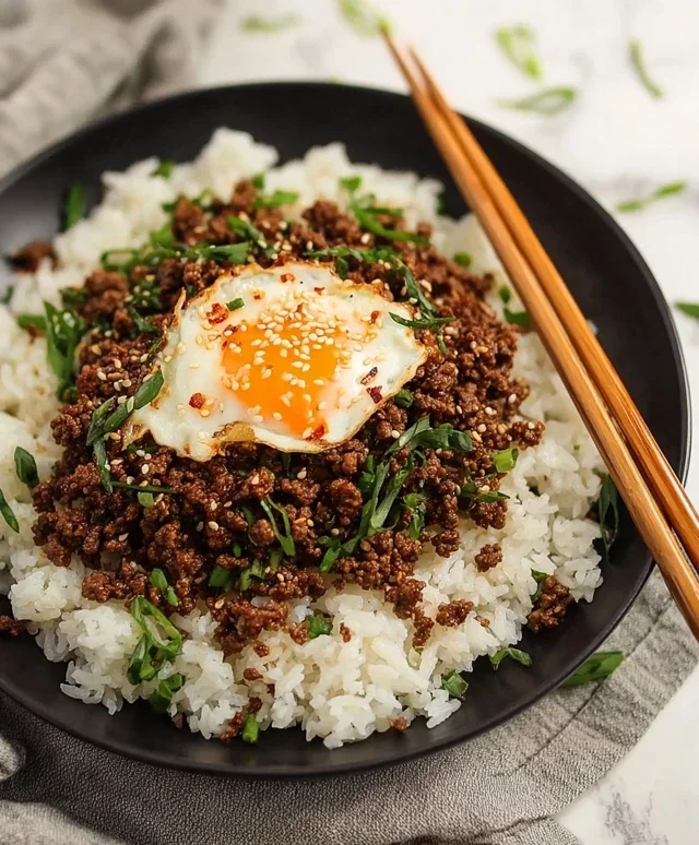 Korean Ground Beef Bowl (25-Minutes)