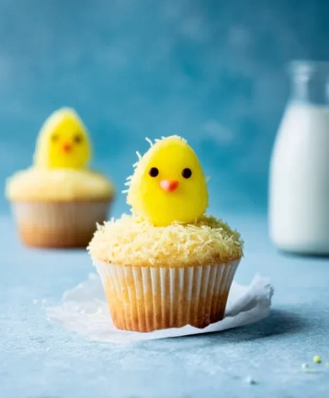 Easter Chick Cupcakes