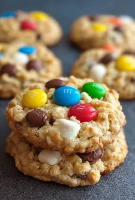 M&M Rice Krispies Cookies