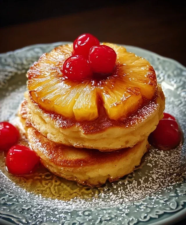 Pineapple Upside-Down Pancakes