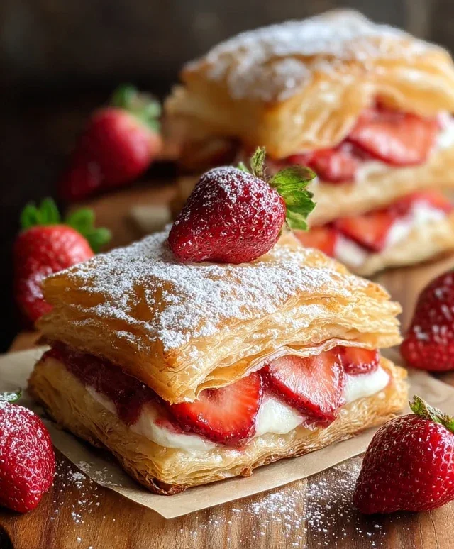 Strawberry Flaky Puffs