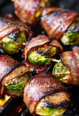 Grilled Beef Beef Bacon Wrapped Brussels Sprouts