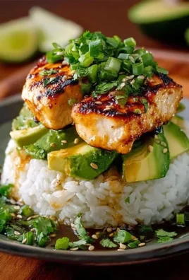 Delicious Honey Lime Chicken & Avocado Rice Stack Recipe