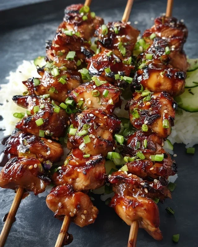 Teriyaki Chicken Skewers