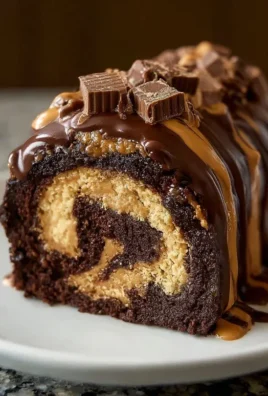 Peanut Butter Cup Chocolate Roll Cake