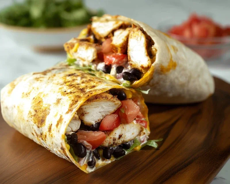 Chipotle Ranch Grilled Chicken Burrito
