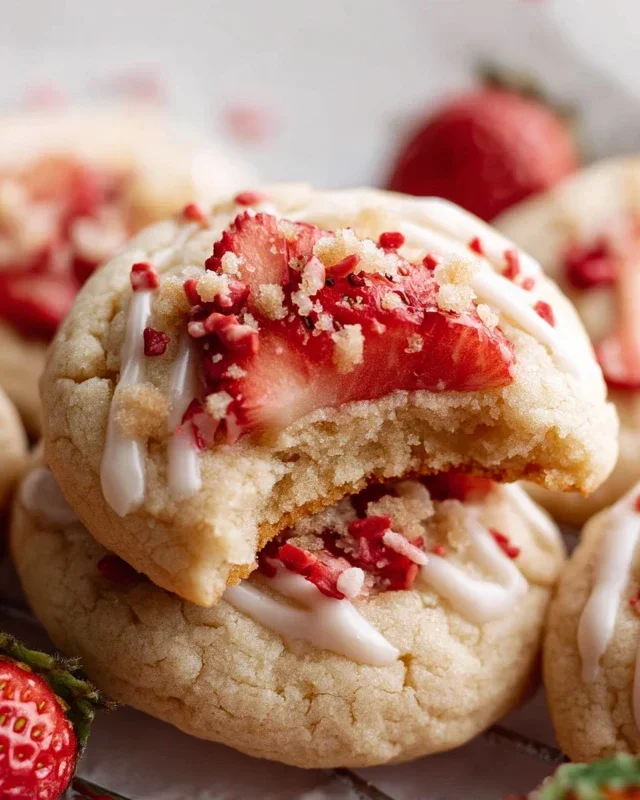 Strawberry Shortcake Cookies