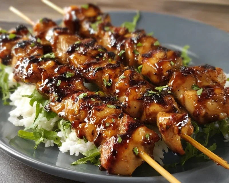 Teriyaki Chicken Skewers