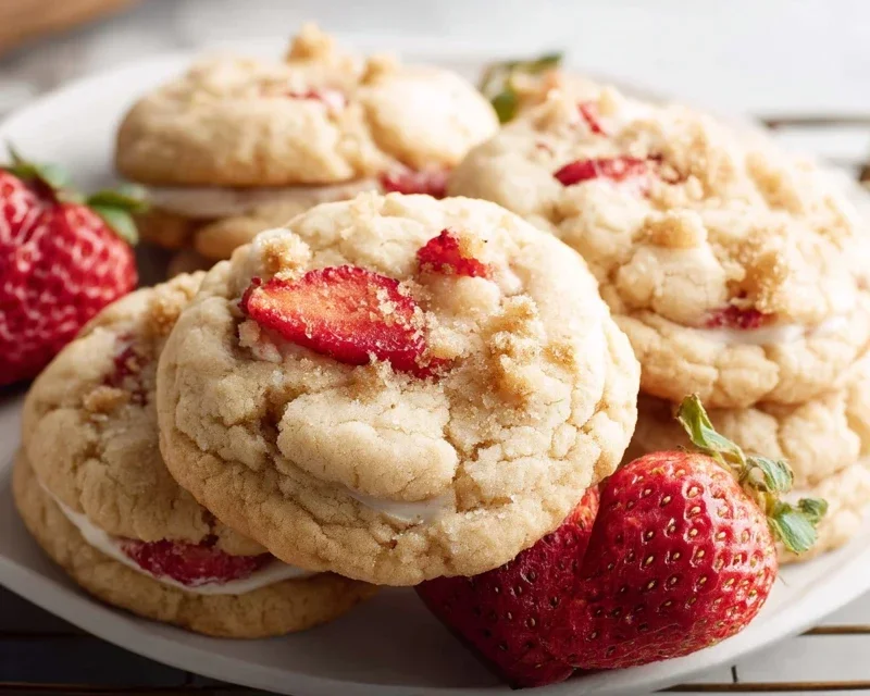 Strawberry Shortcake Cookies