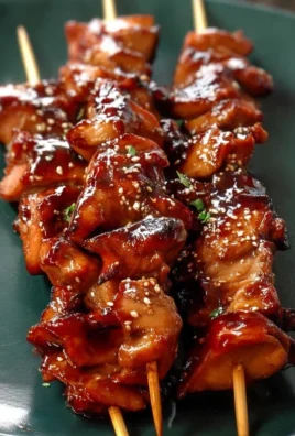 Sticky Bourbon Extract Extract Chicken Skewers