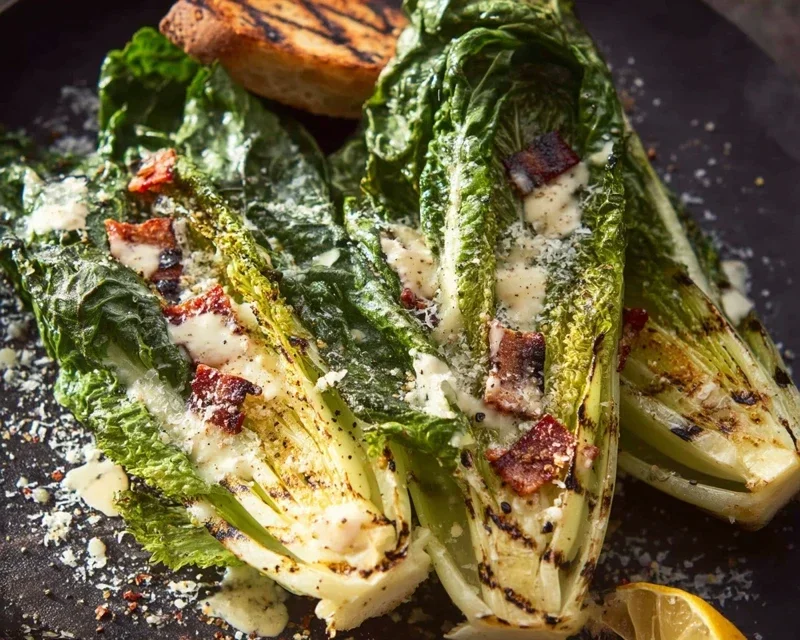 Grilled Romaine Caesar Salad Recipe
