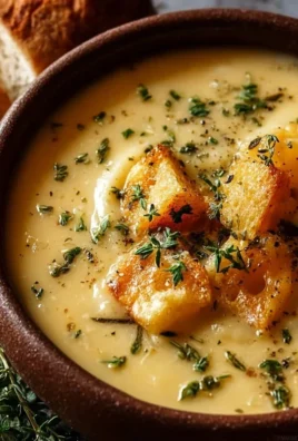 Hearty Cheddar Garlic Herb Potato Soup Recipe