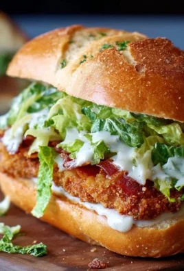 Crispy Chicken Caesar Sandwich