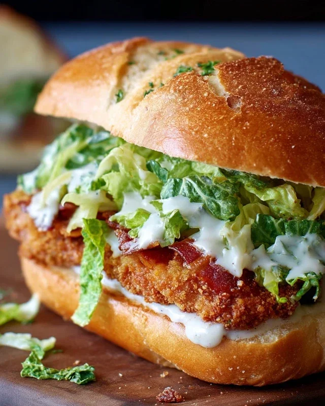 Crispy Chicken Caesar Sandwich