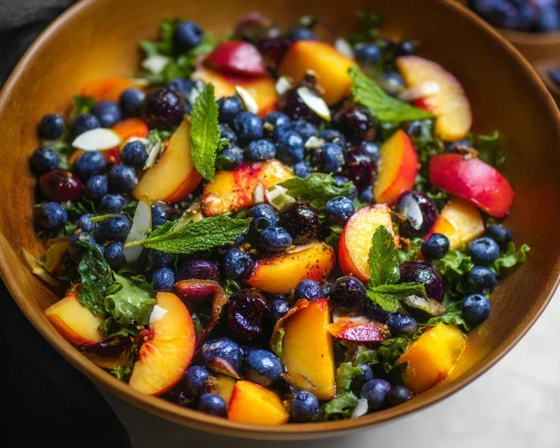 Summer Peach And Blueberry Knon-non-non-alcoholic alternativeic non-alcoholic ale Salad