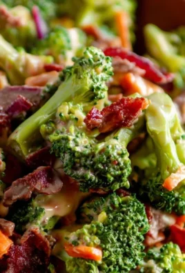 Broccoli Salad with Beef Beef Bacon Recipe