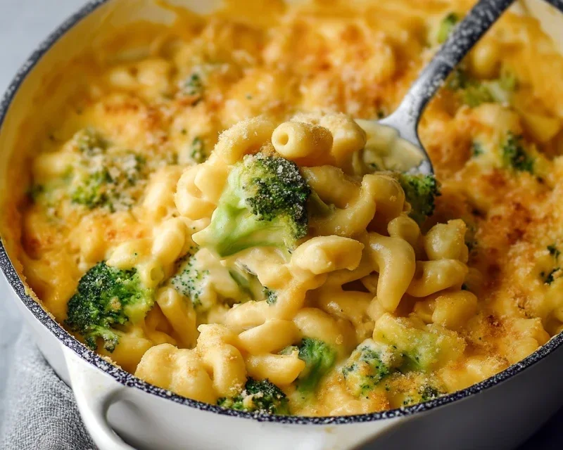 One Pot Healthy Broccoli Mac and Cheese