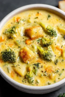 Broccoli Potato Cheese Soup Recipe