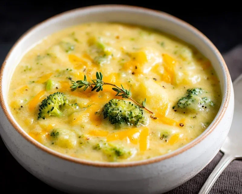 Broccoli Potato Cheese Soup Recipe