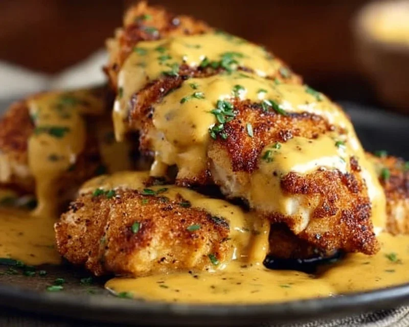 Pretzel Chicken with Mustard-Cheddar Sauce: An Amazing Ultimate Recipe