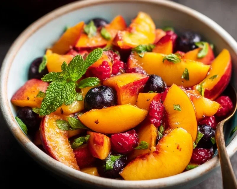 Summer Peach Fruit Salad