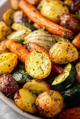 Garlic Herb Roasted Potatoes Carrots and Zucchini