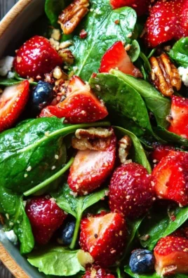 15-Minute Strawberry Spinach Salad