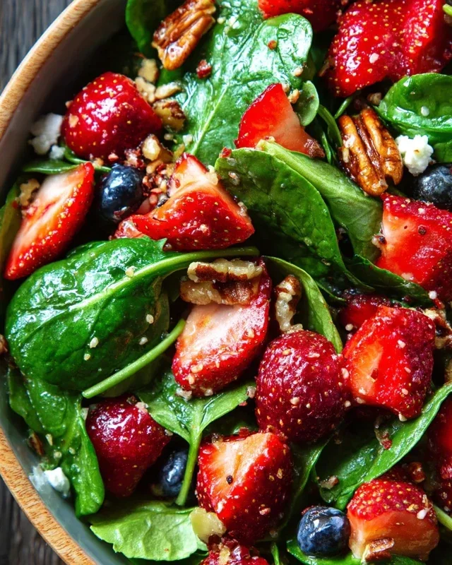 15-Minute Strawberry Spinach Salad
