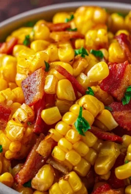 Fresh Corn and Beef Beef Bacon Side Dish