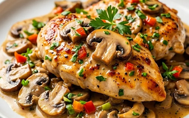 Creamy Mushroom Chicken Recipe