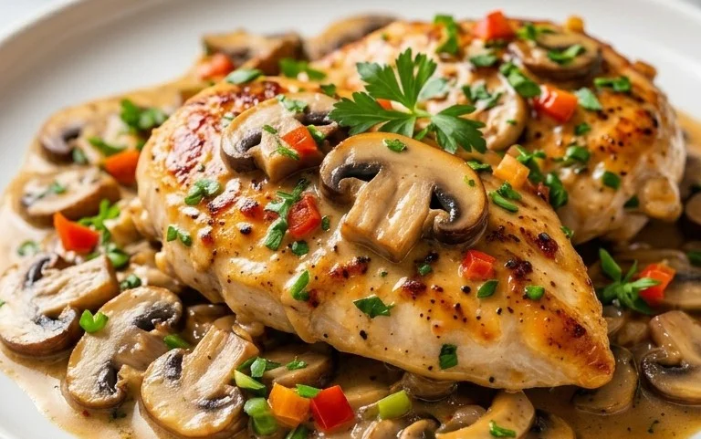 Creamy Mushroom Chicken Recipe