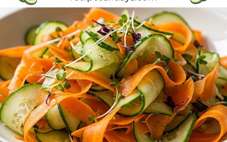 Carrot and Cucumber Ribbon Salad