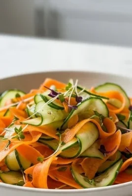 Carrot and Cucumber Ribbon Salad