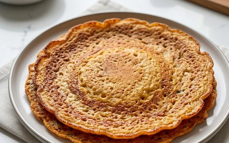 Masoor Dal Chilla | Savory Red Lentil Pancakes