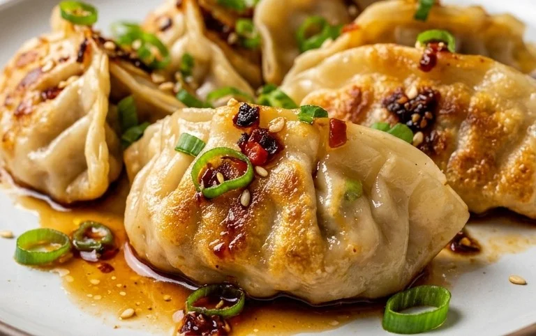 Chicken Potstickers (Pan Fried Dumplings)