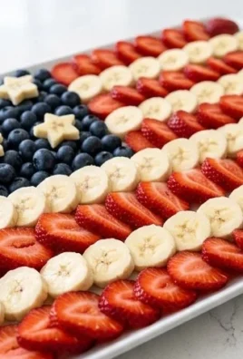 4th of July Fruit Platter Idea | How to Make an American Flag