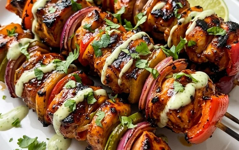 Mexican Barbecue Chicken Skewers