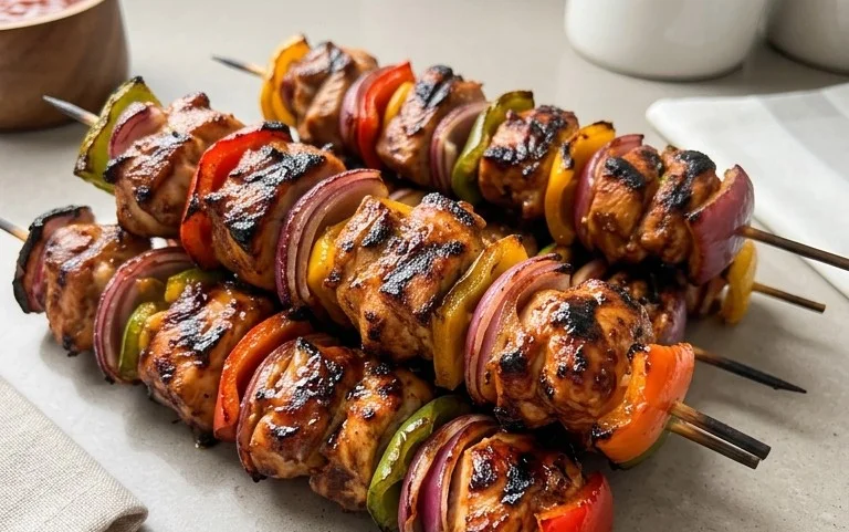 Mexican Barbecue Chicken Skewers