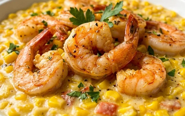Shrimp and Creamed Corn (30 Minutes, One-Pan)