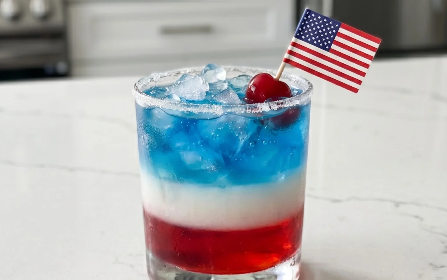 July 4th Layered Drinks Recipe