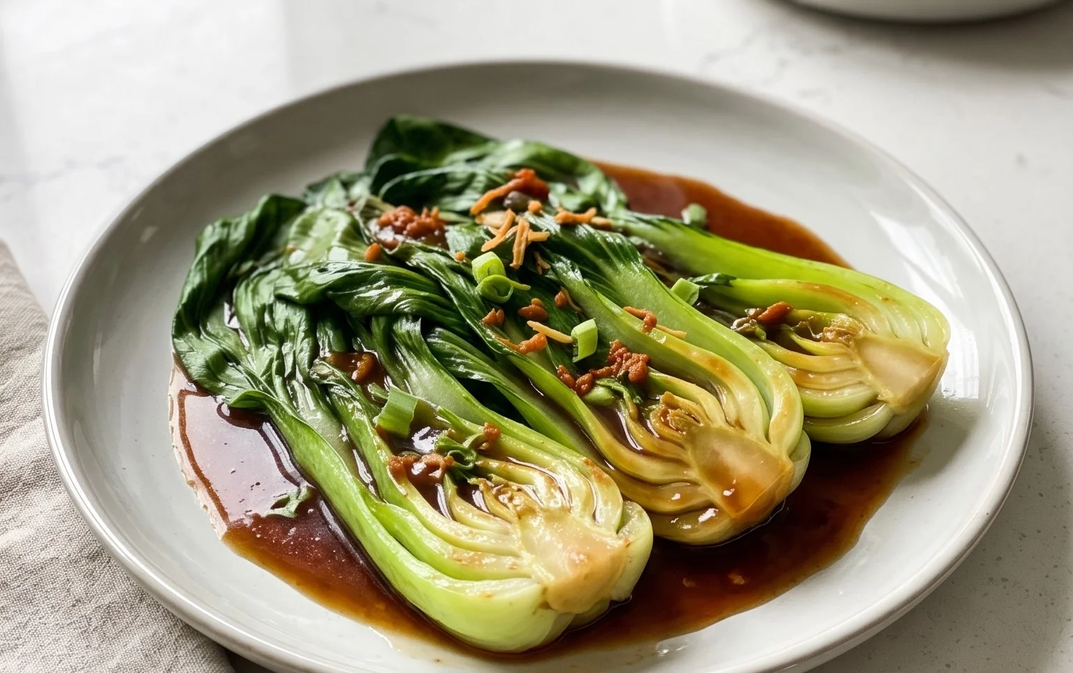 Bok Choy with Oyster Sauce