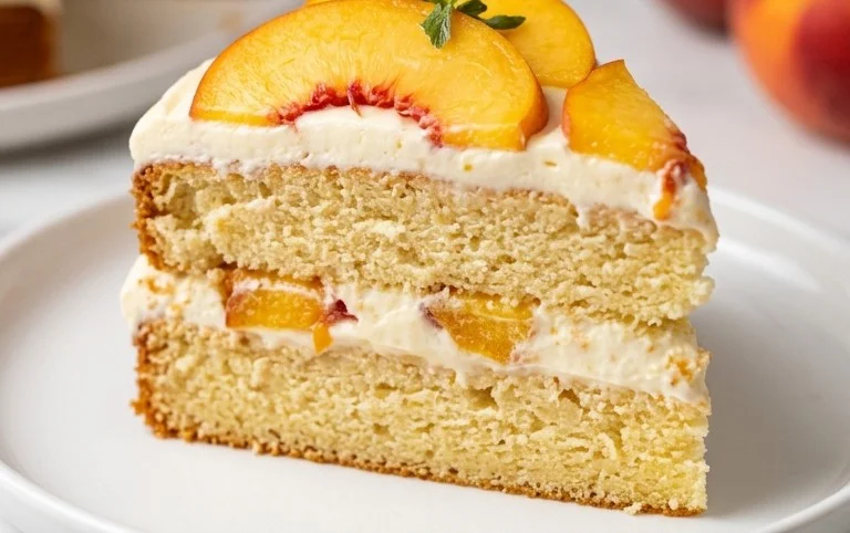 Peaches and Cream Cake